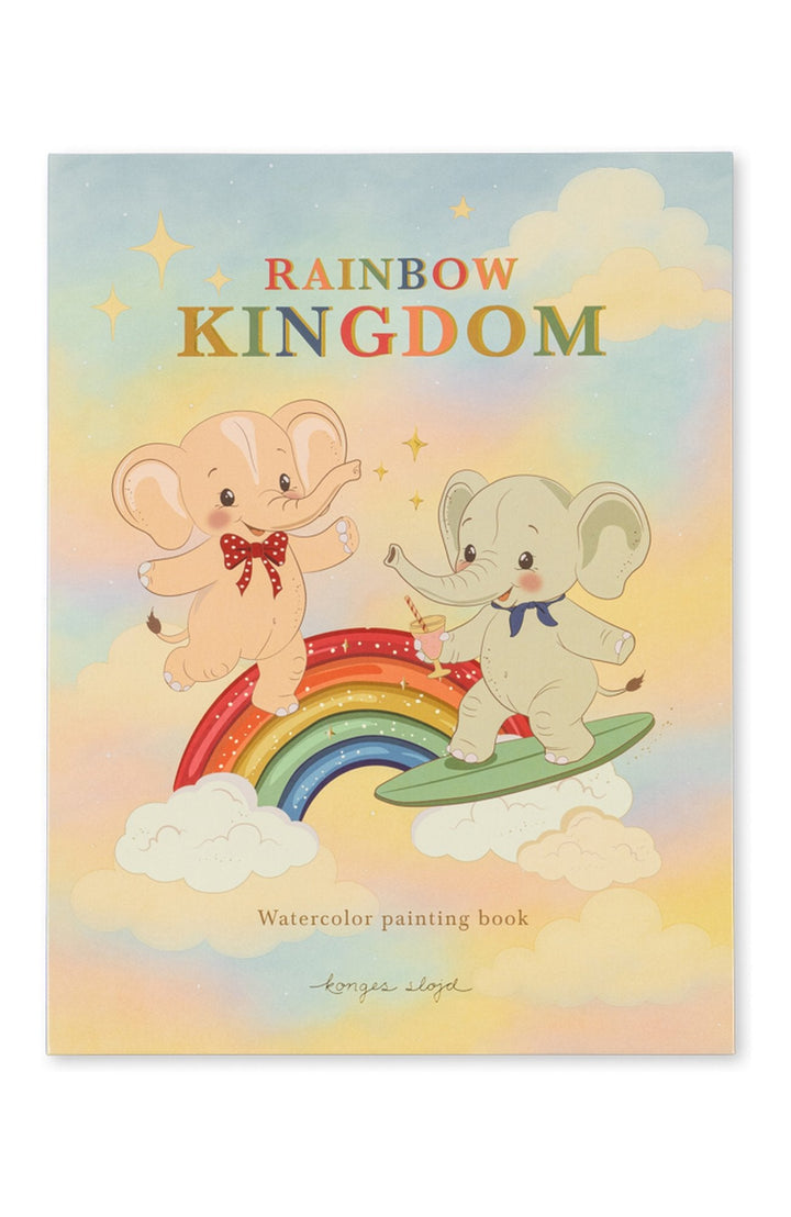 Rainbow Watercolor Book - Multi Konges Slöjd Målarbok