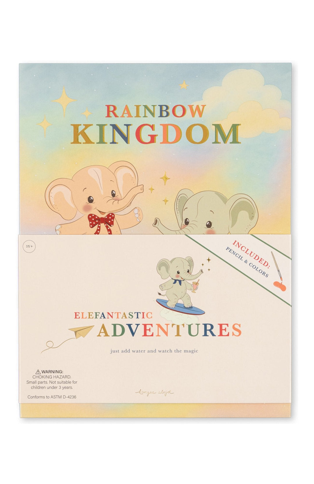 Rainbow Watercolor Book - Multi Konges Slöjd Målarbok