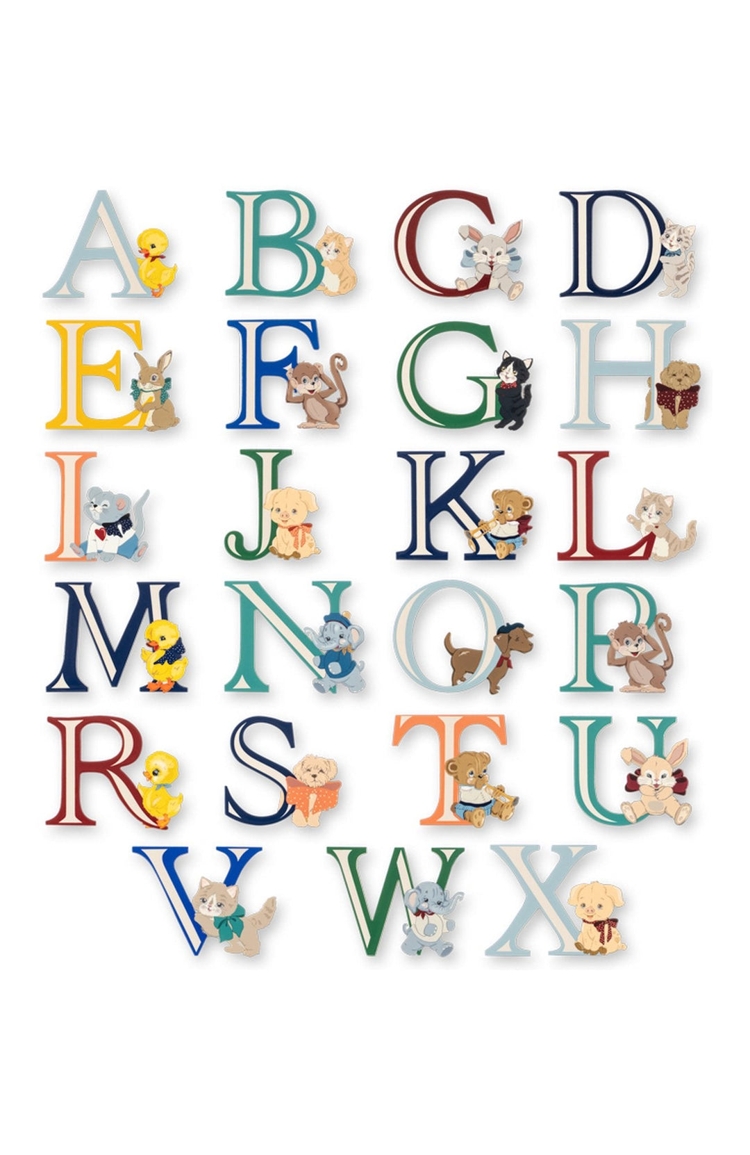 ABC Door Letters - Multi Konges Slöjd Dekoration
