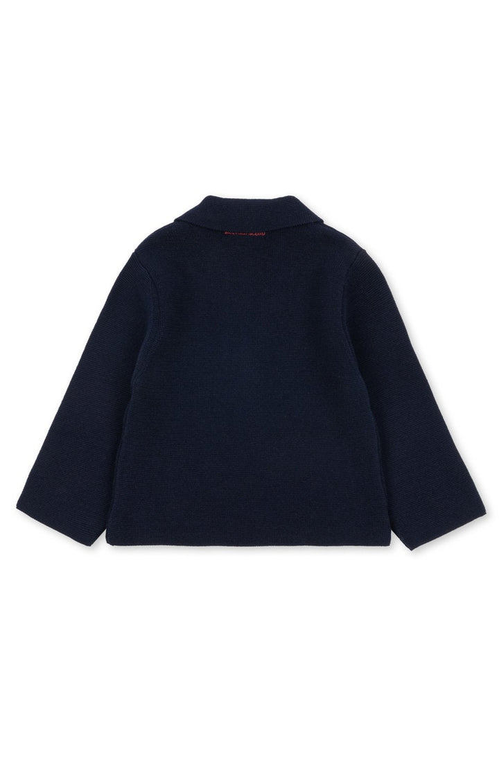 Baksida på Gabriel-kavajen i Dark Navy