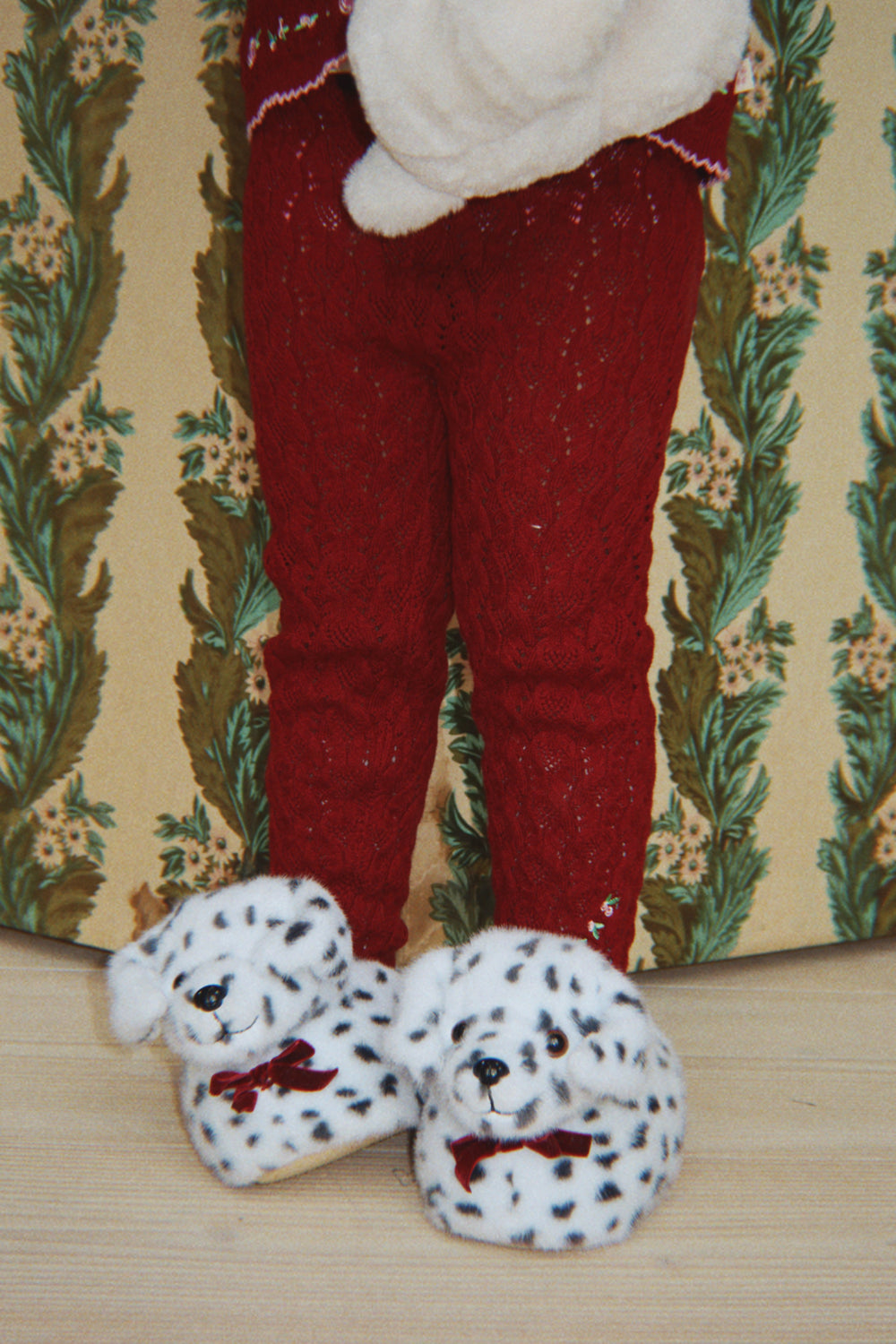 Dalmatian Footies - Beige/Black Konges Slöjd Tofflor