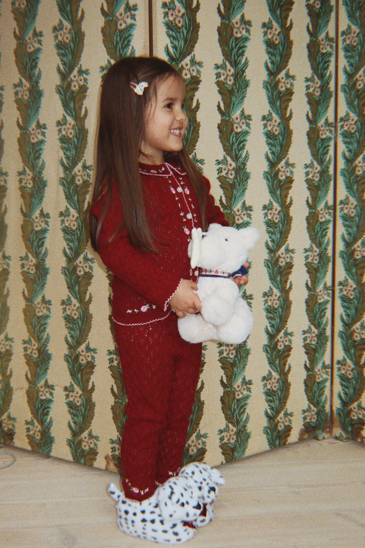 Dalmatian Footies - Beige/Black Konges Slöjd Tofflor