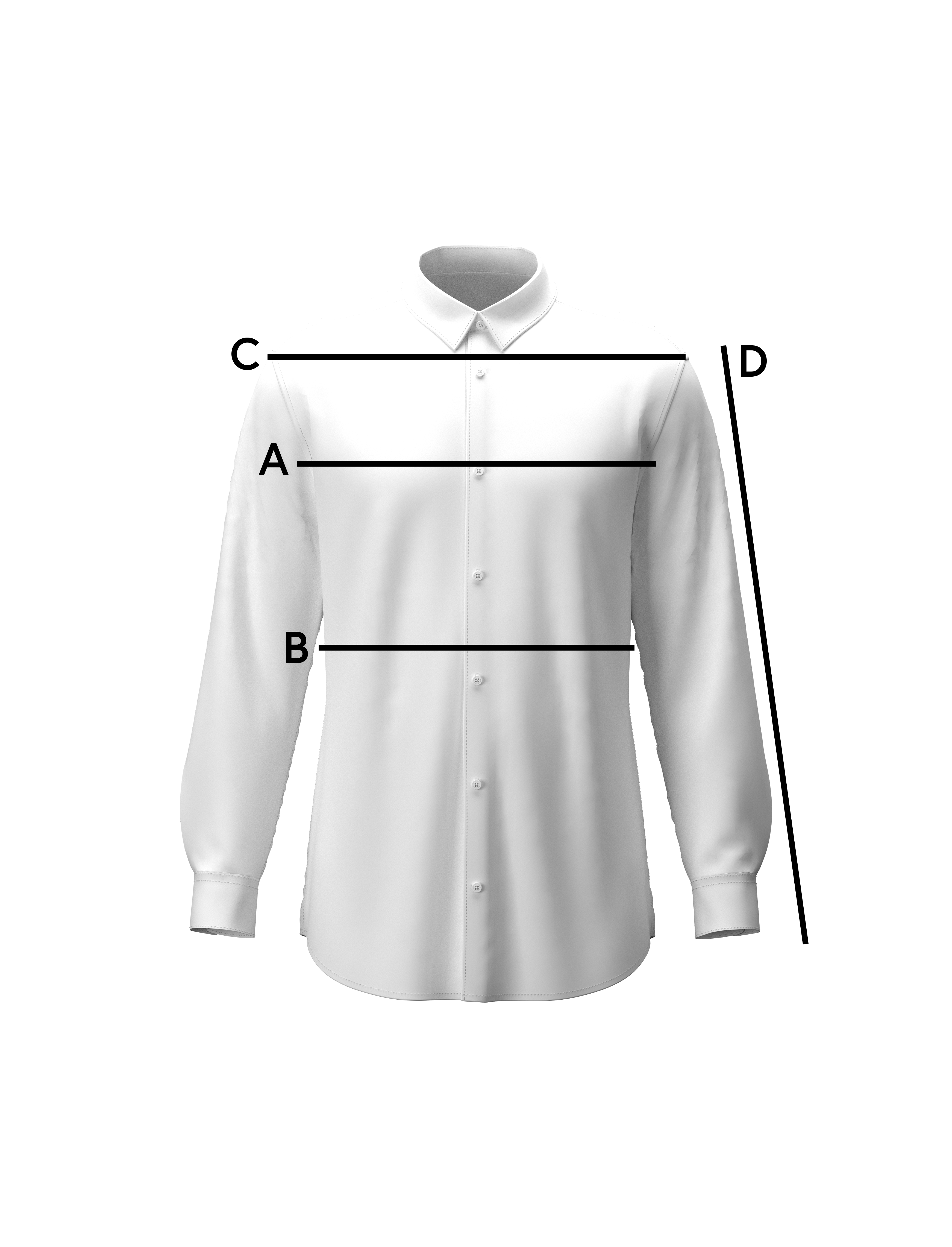 Schema delle misure - Camicia MC Uomo