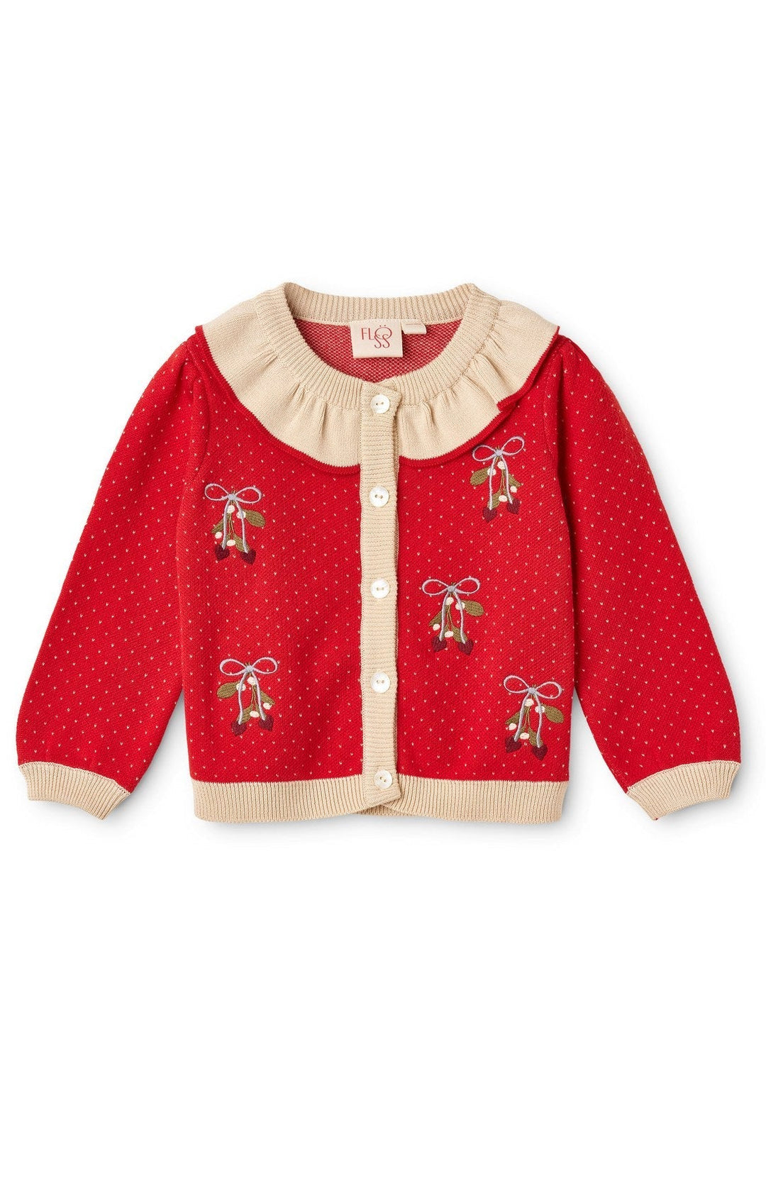 Elsie Kofta - Poppy Red/Cream Dot