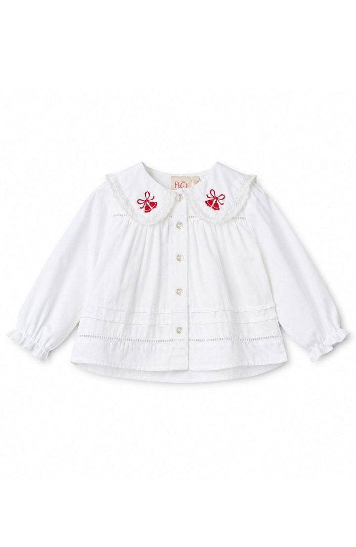 Adele Blouse - White Flöss Blus
