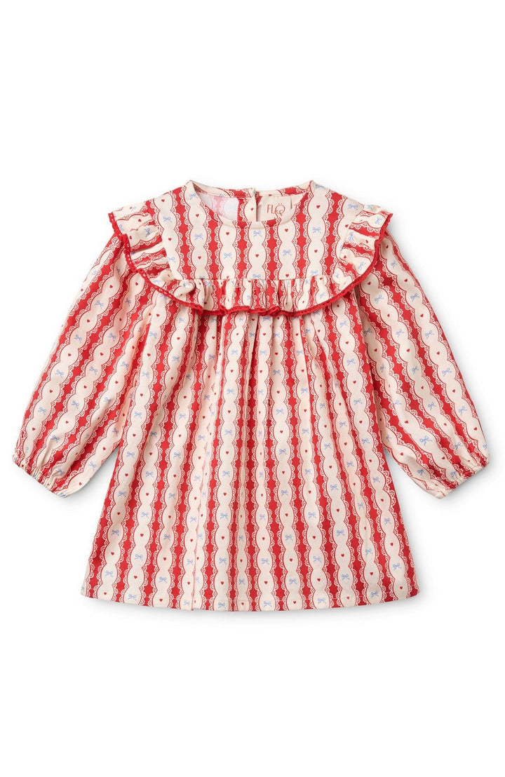 Joy Dress - Lace Stripe Flöss Klänning