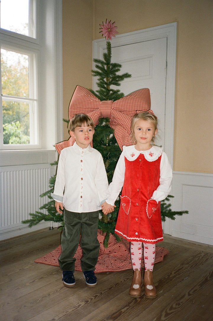 Carol Dress - Poppy Red Flöss Klänning