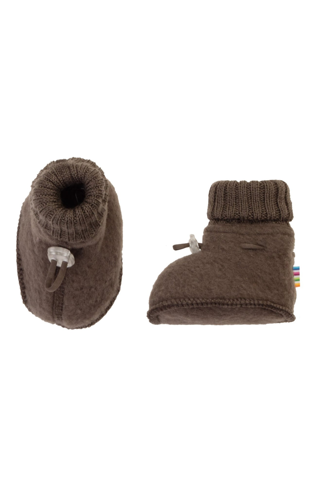 Wool booties - Dark Brown Joha Skor