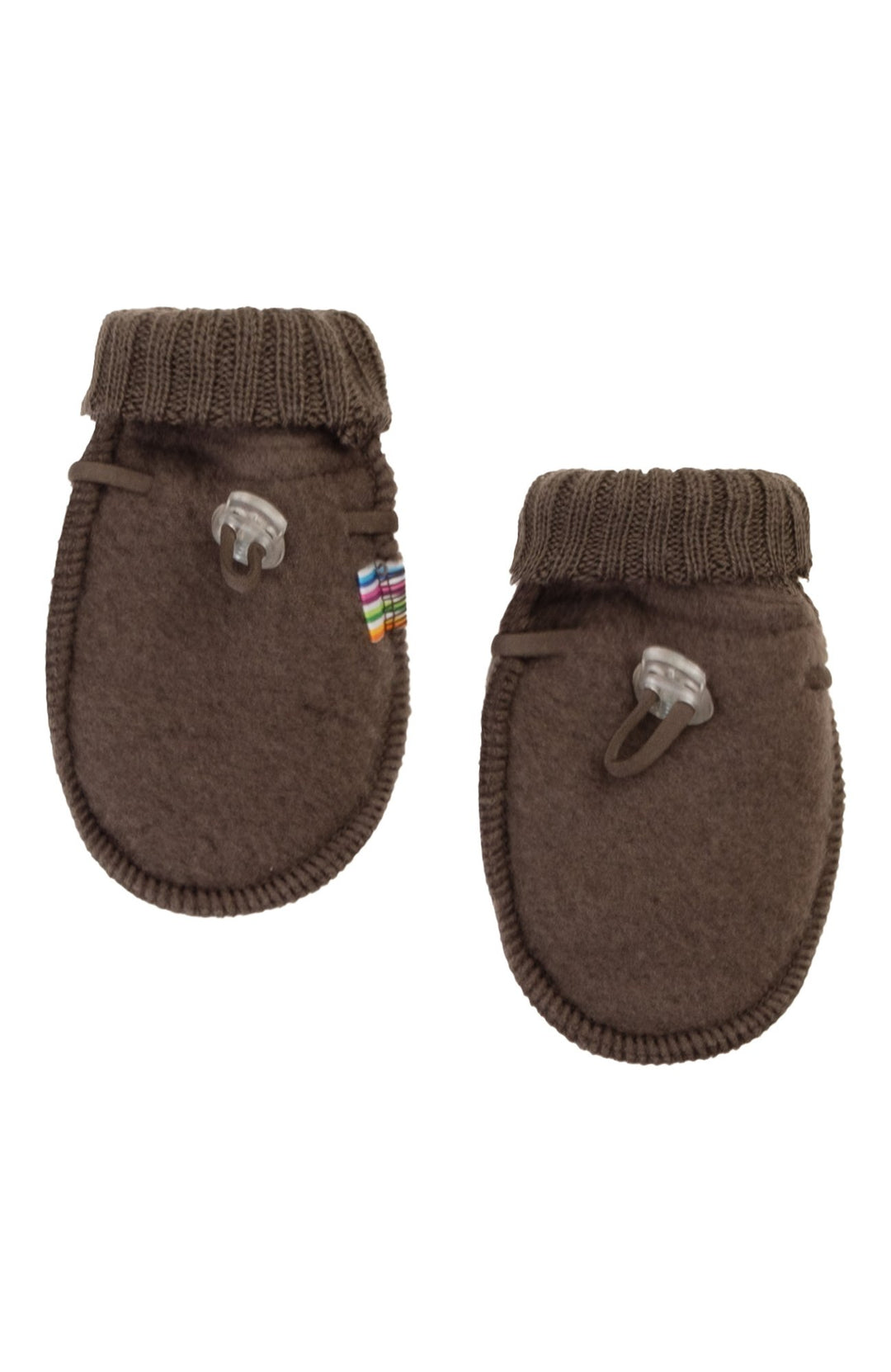 Wool Mittens - Dark Brown