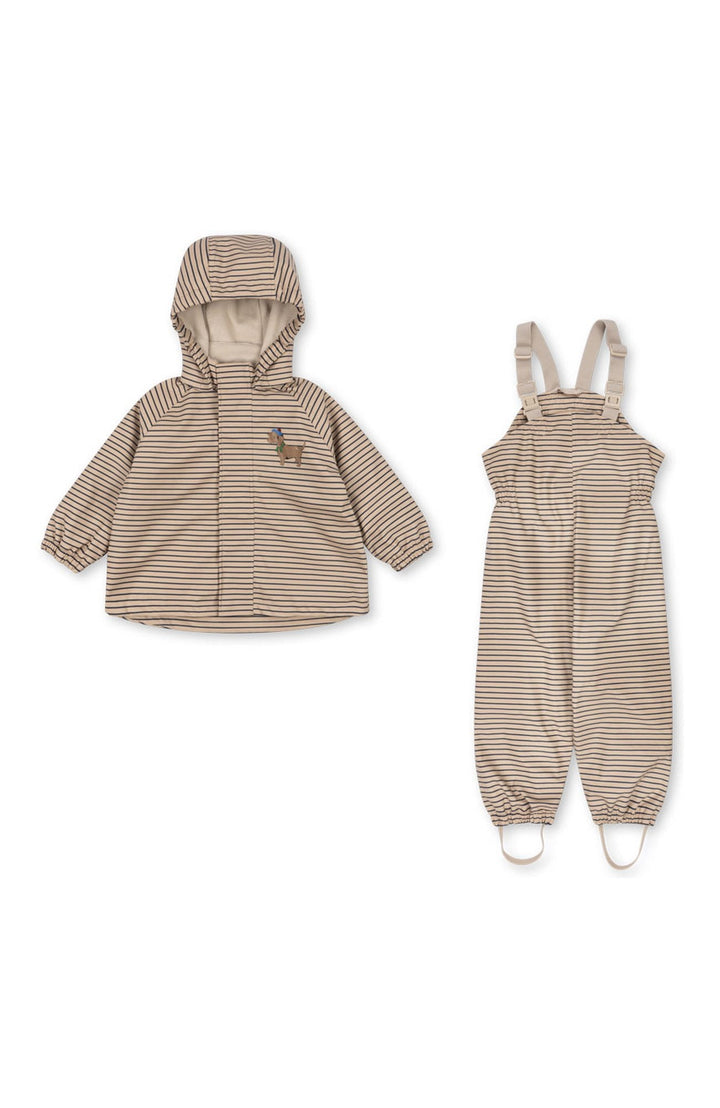 Rainy Palme Dog Set - Stripe La Mer Konges Slöjd Ytterkläder
