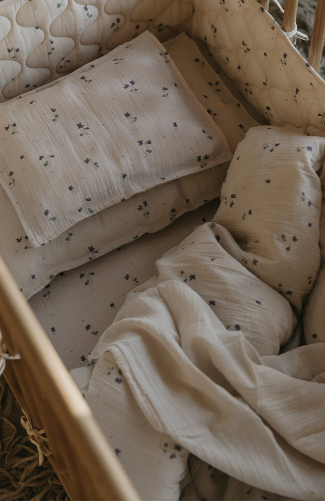 Muslin Bed Set Junior - Eggshell