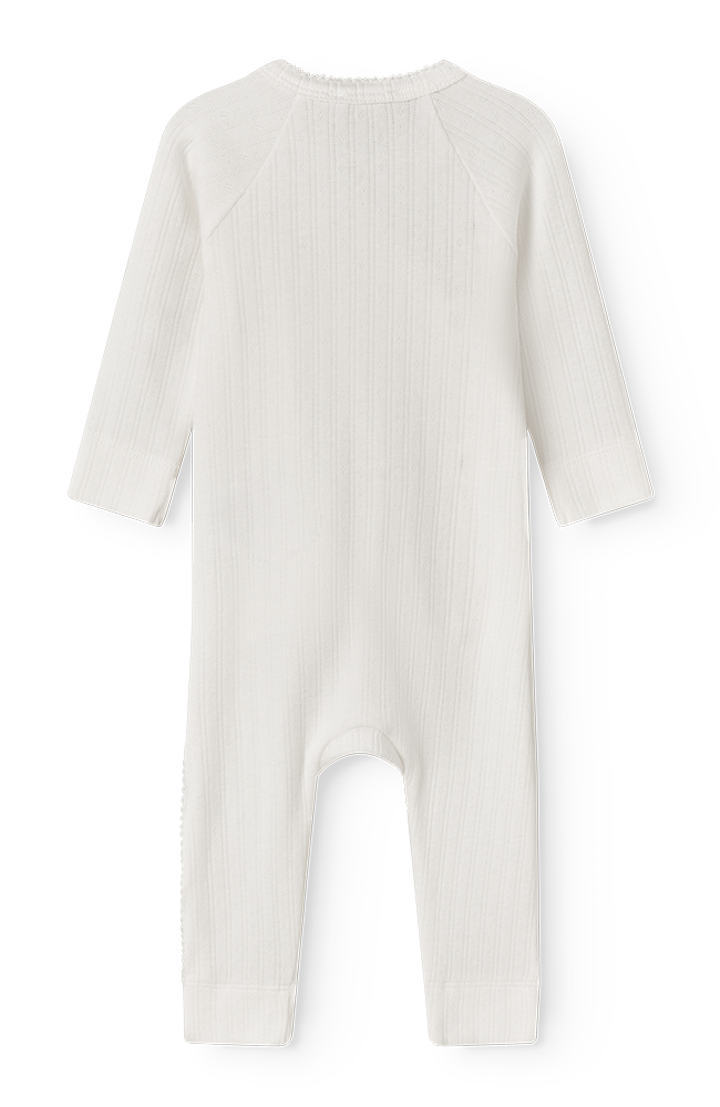 Rula Pointelle Jumpsuit - Soft White