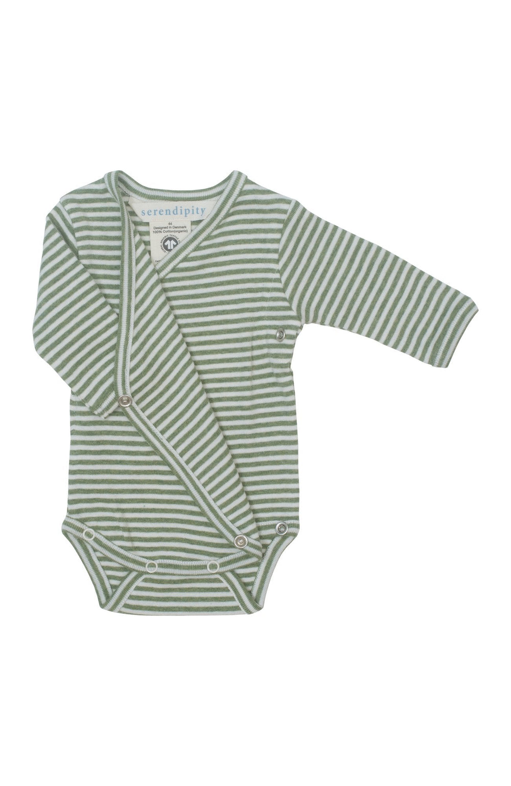 Newborn Wrap Body - Moss/Offwhite – detalj 1