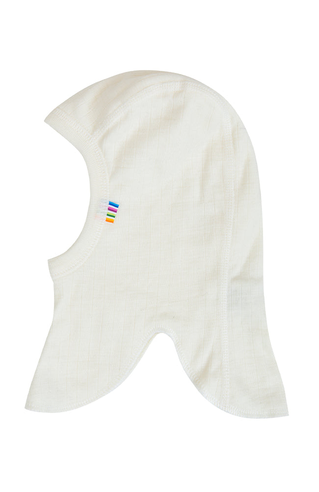 Wool Balaclava Basic - Vit Joha mössa