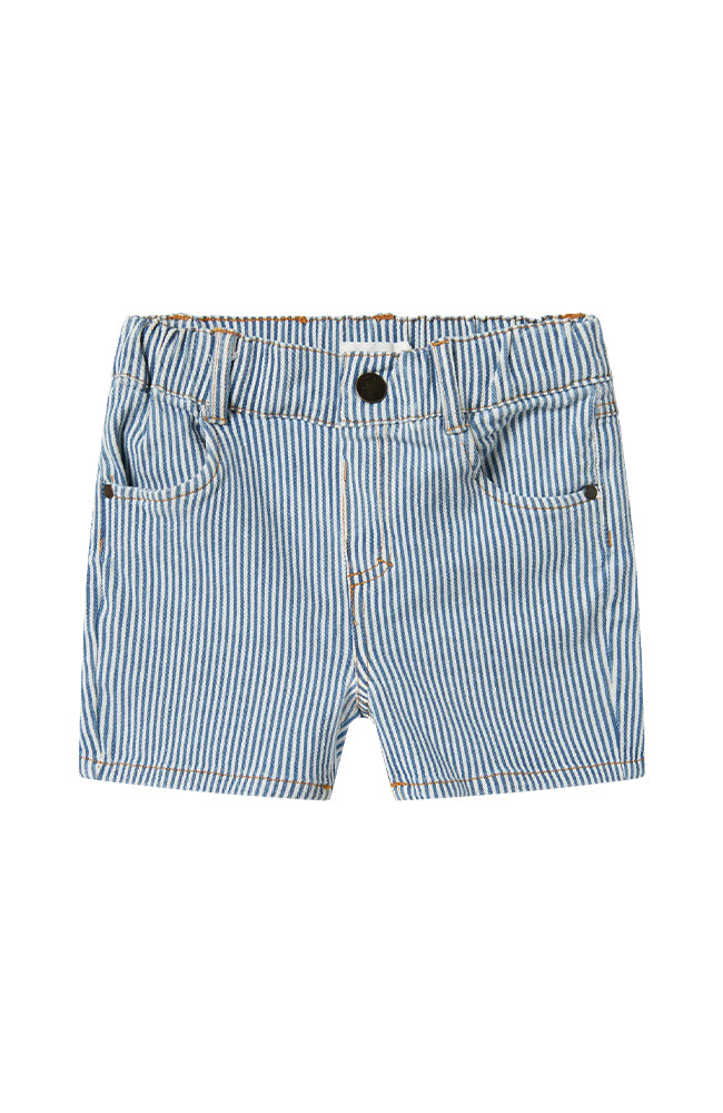 Halfdan Loose Shorts - Zen Blue Coconut Milk Lil' Atelier Shorts