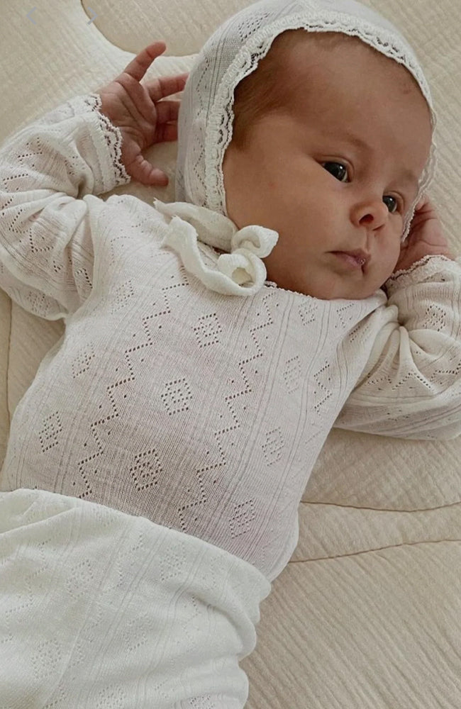 Wool/Silk Body w/ Lace - Nature white Joha Body