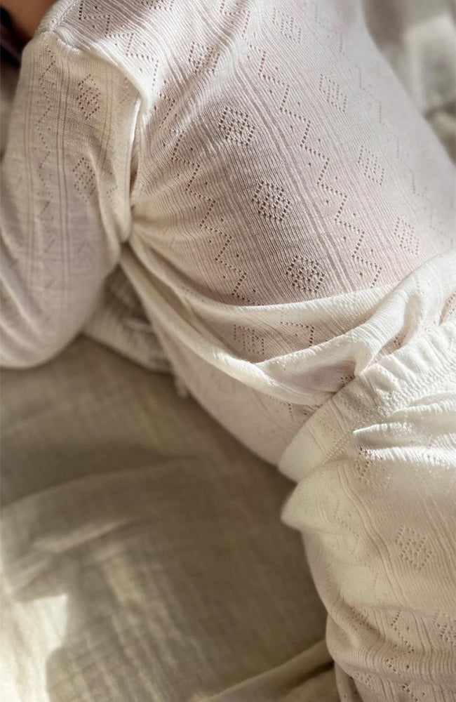Wool/Silk Body w/ Lace - Nature white Joha Body